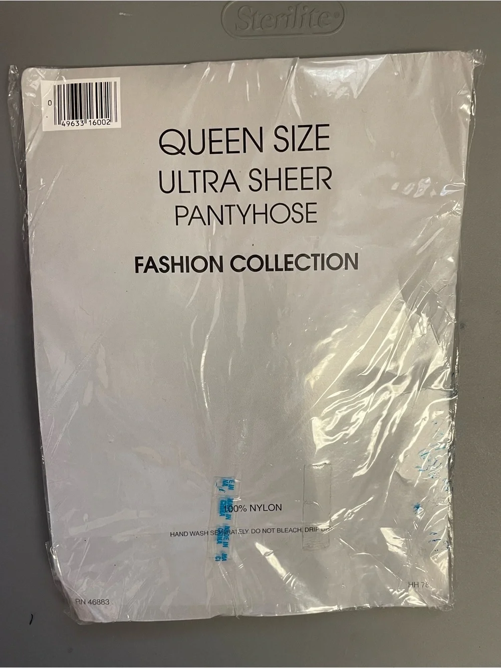New Fashion Collection Pantyhose - Off Black Queen Size Extra Wide Fits 3x to 4x